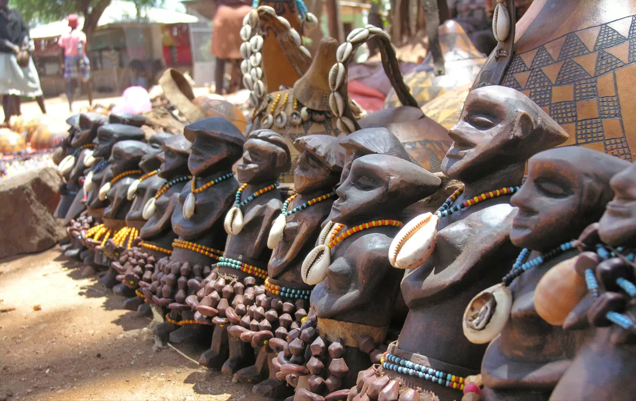 Souvenirs from the Hamer people in Omo Valley
