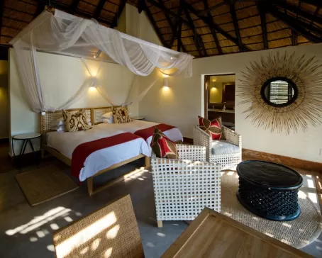 Guest chalet at Mfuwe Lodge