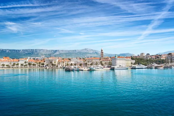 Gorgeous water and mountains surrounding Split