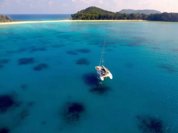 Cruise along the blue waters of the Andaman Islands