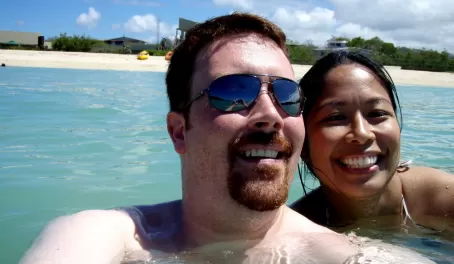 Enjoying our honeymoon in the Galapagos