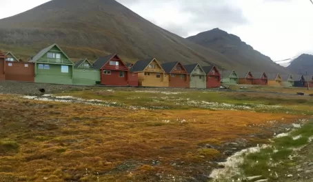 Colorful houses of Longyearbyen.