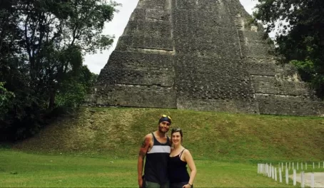 The towering ruins of Tikal