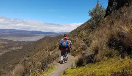 Trails of Ruminahui Volcano