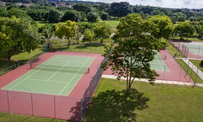 Tennis court at the Memories Miramar Havana