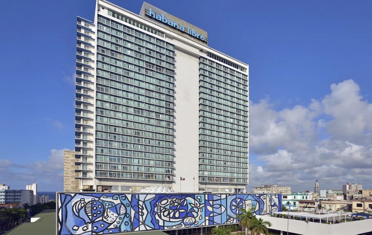 External view of the Habana Libre Hotel