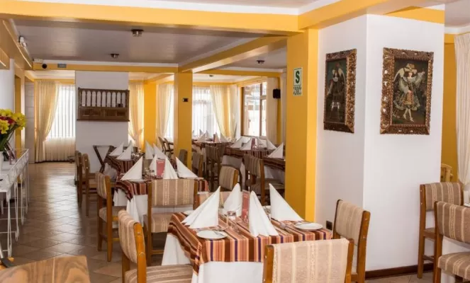 Restaurant at the Hotel Hacienda Puno
