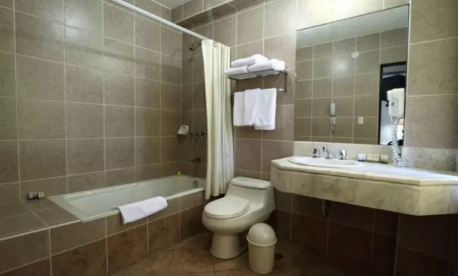 Bathrooms at the Hotel Hacienda Puno