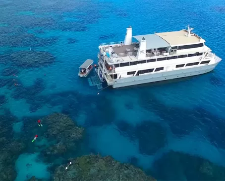 Aerial view of the Coral Expeditions II