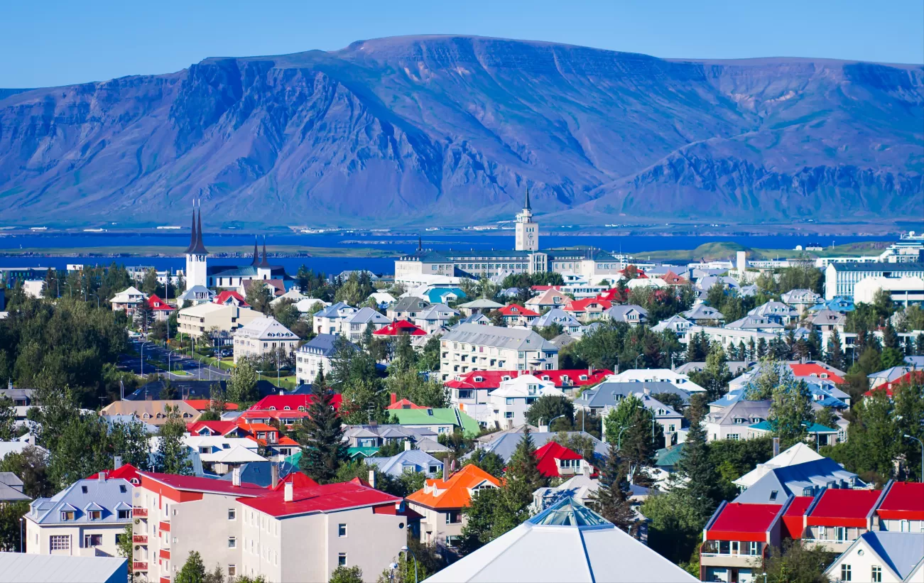 View of Reykjavik from the Church Tower