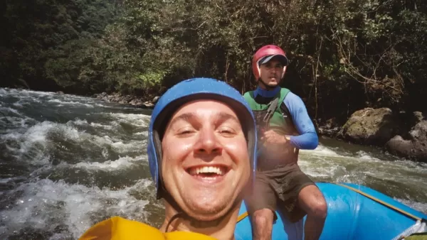 Rafting down the Rio Toachi