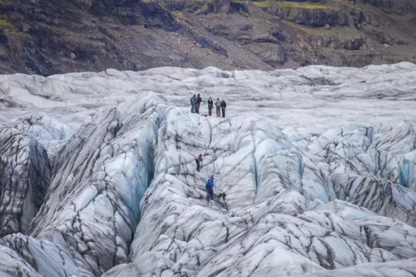 Glacier walk on Svínafellsjökull