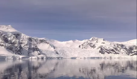 The vast Antarctic landscape