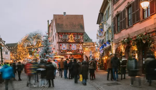Christmas in Colmar in Alsace district