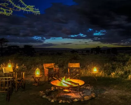 Campfire at Lemala Ngorongoro