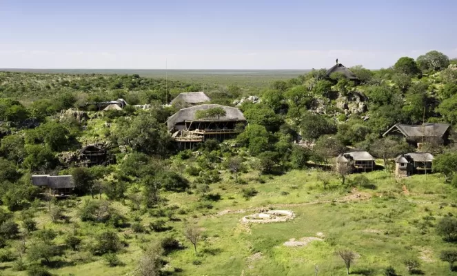 Aerial view of Ongava Lodge