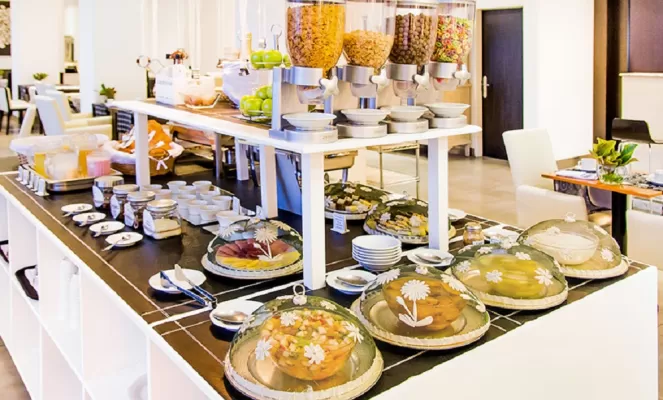 Delicious Buffet Breakfast at the Hotel Tolosa
