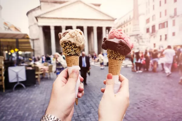 Food and travel: gelato