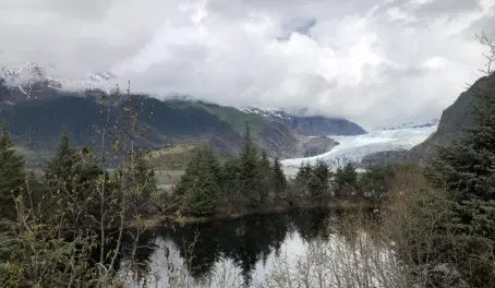 Approaching Mendenhall Glacier