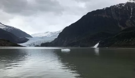 Iceberg after Mendenhall Glacier calved