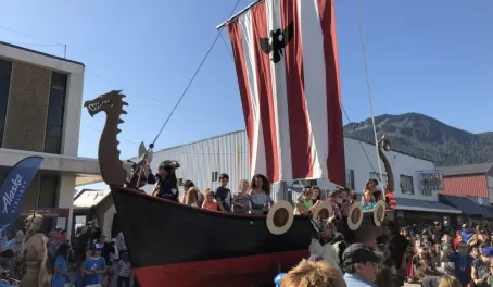 "Little Norway Days" parade in Petersburg