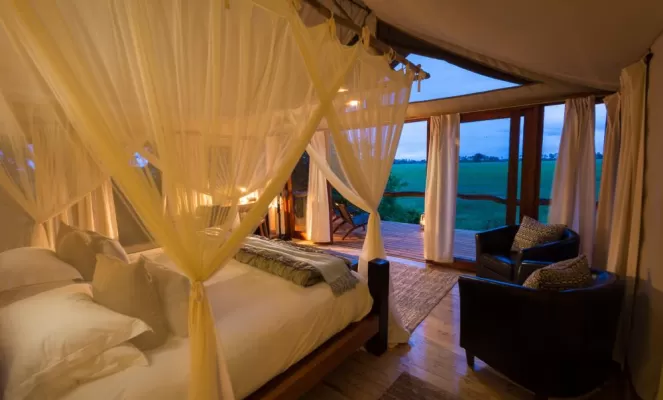 Tubu Tree's luxury tents feature breathtaking views