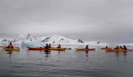 Kayaking on silky Antarctica waters - nothing like it.