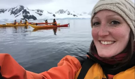 Just a selfie while kayaking in Antarctica. No big deal