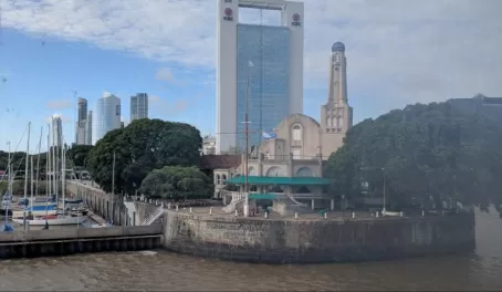 The ferry station in Buenos Aires.