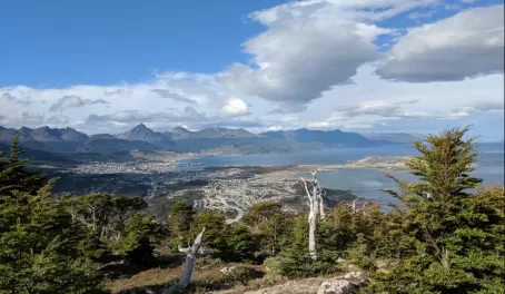 View of Ushuaia from our horseback ride.