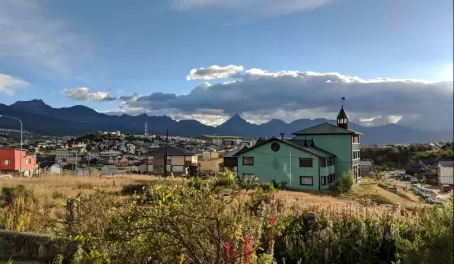 The view of Ushuaia from Tierra de Leyendas.