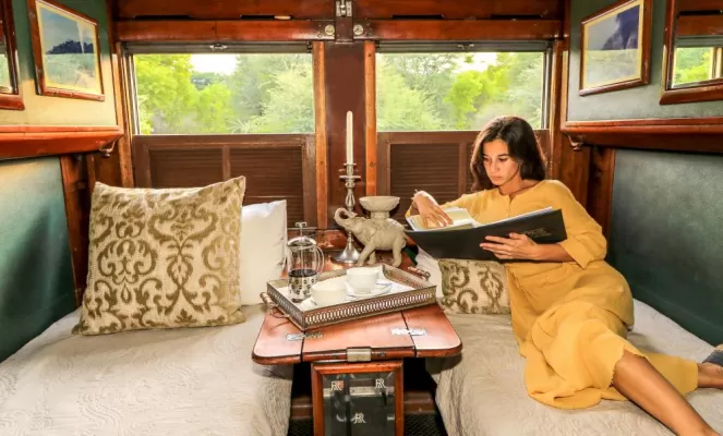 Relax in your refurbished old-world carriage