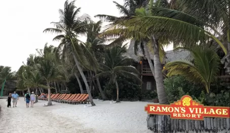 The beach at Ramon's Village Resort