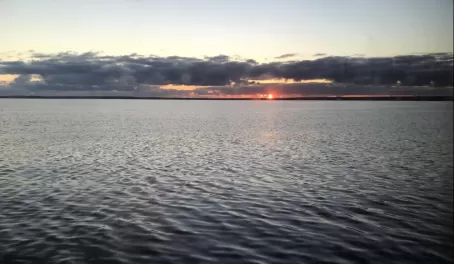 Enjoying a sunrise on board the MV Origin