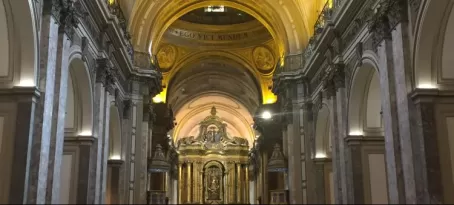 The stunning interior of the Buenos Aires Metropolitan Cathedral