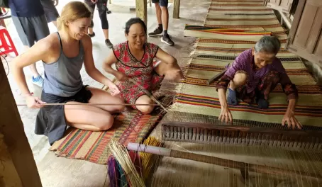 Reed mat weaving, Countryside by Bike Tour