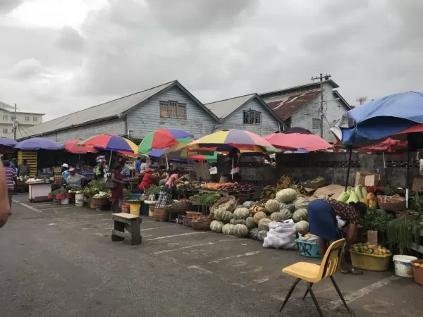 Exploring one of Georgetown's colorful markets