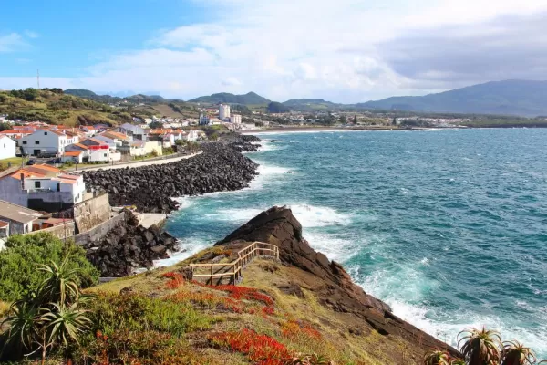 Colorful shores of the Azores