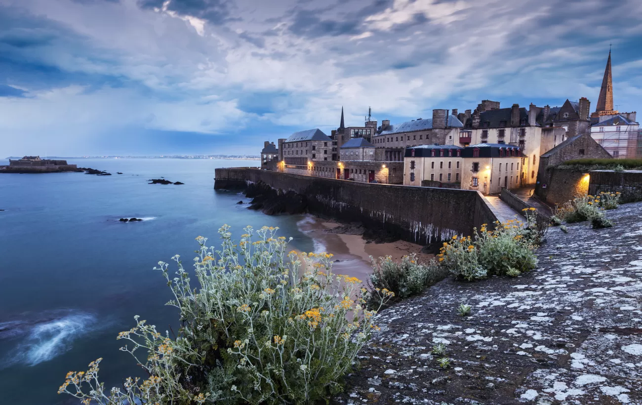 Blue hour on the French coast