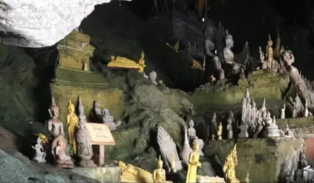 Cave of Buddhas on the Mekong River