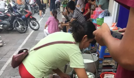 Trying Balut in Hanoi