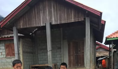 Visiting local communities in Laos
