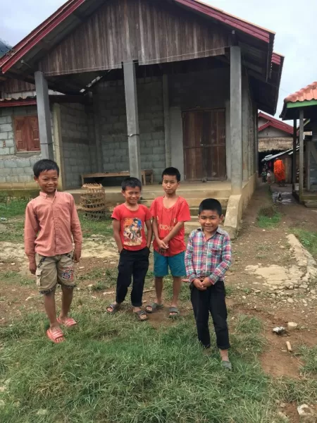 Visiting local communities in Laos