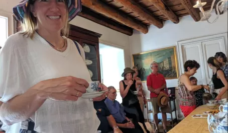 Tea at the Duchess' home Palermo