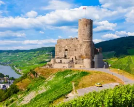 Visit castle ruins in the German countryside