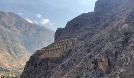 Day 6 of the Sacred Valley & Lares Adventure - Today we woke up early to hike up to the Pinkuyllana site right above the town of Ollantaytambo.  It was a steep hike!