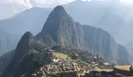 The view with Huanya Picchu in the background.