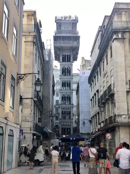 The famous Lisbon elevator