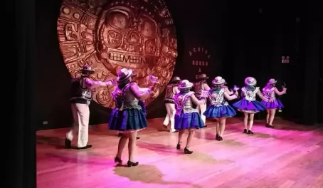 A dance performance we attended in Cusco.