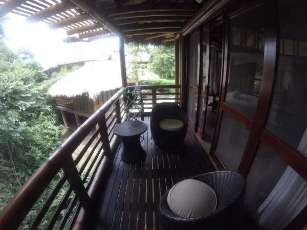 Our private balcony at La Selva Lodge
